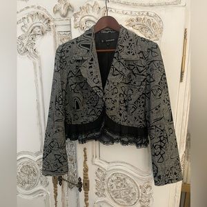 Patterned Blazer blk/grey size L